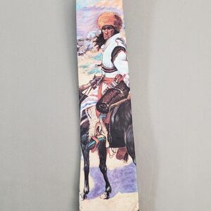 Ralph Marlin Indian Trapper Neck Tie Vintage 1989 Frederic Remington Horse West